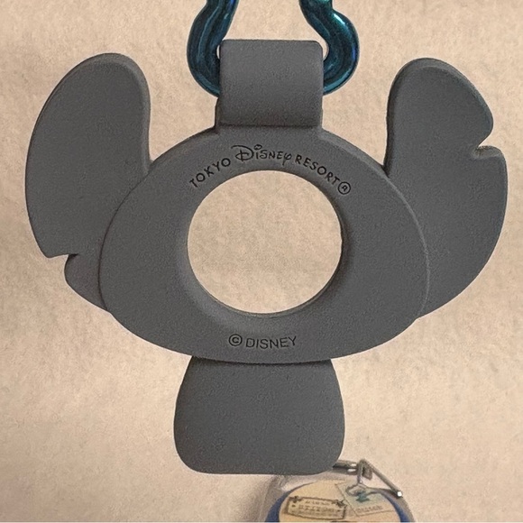 Set of 2 STITCH Water Bottle Holder Keychain Carabiner Blue TDR Japan Disney - Picture 9 of 14